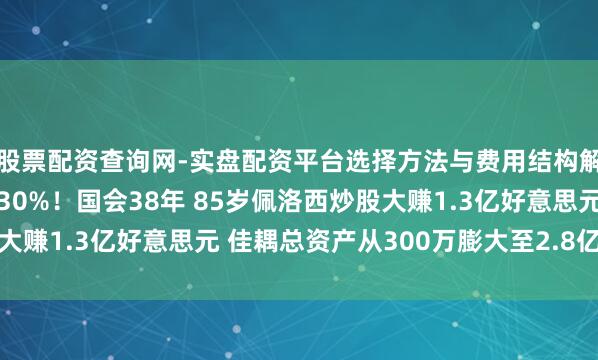 股票配资查询网-实盘配资平台选择方法与费用结构解析 投资讨教率16930%！国会38年 85岁佩洛西炒股大赚1.3亿好意思元 佳耦总资产从300万膨大至2.8亿好意思元