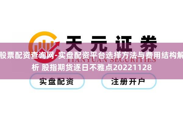 股票配资查询网-实盘配资平台选择方法与费用结构解析 股指期货逐日不雅点20221128